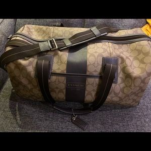 Leather Coach Duffel Luggage